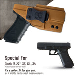 Glock 17 Holster IWB Kydex Holster. Fit:17, 22, 33, 17L, 34