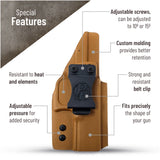 Glock 17 Holster IWB Kydex Holster. Fit:17, 22, 33, 17L, 34