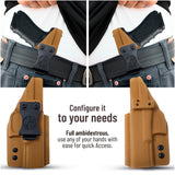 Glock 17 Holster IWB Kydex Holster. Fit:17, 22, 33, 17L, 34