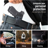 Glock 19 Holster IWB Kydex Holster. Fit: Glock 19, 23, 26, 27, 32, 33, 19X, 45