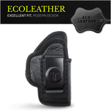 IWB Eco Leather Holster for Pistols fit for Glock 19, 19X, 23, 43, 43X