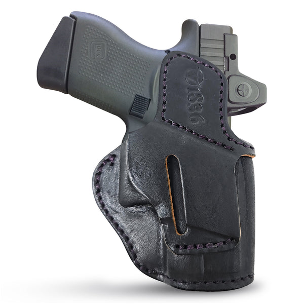thumbnail image 2 of Braids Holsters Ultra Slim Leather SOB Belt Holster For Glock 19 23 32 36 - RH 2 of 6