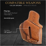 OWB Ambidextrous Leather Holster for Sig Sauer P365/P365 XL