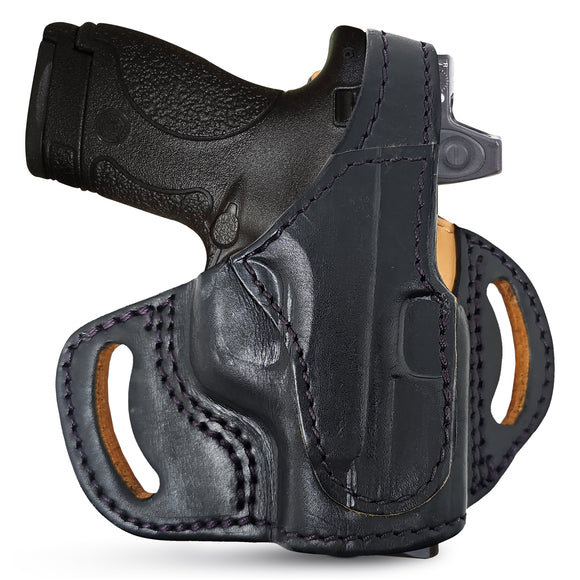 OWB Thumb Break Leather Revolver Holster. Fits for Glock 26/27/33/43X