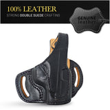 OWB Thumb Break Leather Revolver Holster. Fits for Glock 26/27/33/43X