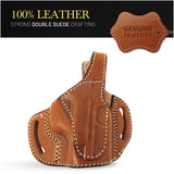 OWB Thumb Break Leather Revolver Holster. Fits for Glock 26/27/33/43X