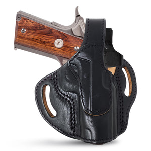 OWB Thumb Break Leather Holster. Fits for 1911 4" and similar