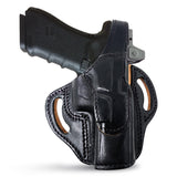 OWB Thumb Break Leather Revolver Holster. Fits for Glock 17 / 22