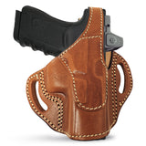 OWB Thumb Break Leather Revolver Holster. Fits for Glock -19-23-32