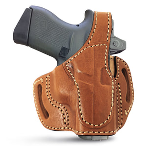 OWB Thumb Break Leather Holster. Fits for Taurus Slim