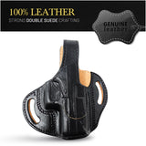 OWB Thumb Break Leather Revolver Holster. Fits for Glock 19/30/30S/39