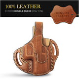 OWB Thumb Break Leather Revolver Holster. Fits for Glock 19/30/30S/39