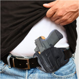 Leather Inside The Waistband Holster For for Glock 19, 19X, 23, 43