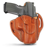 OWB Open Top Leather Holster for Sig P320 Springfield XDM