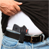 IWB / OWB 4 in 1 Leather Holster for Most 380's, Small Frames Pistols