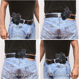 IWB / OWB 4 in 1 Leather Holster for Most 380's, Small Frames Pistols