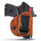 IWB / OWB 4 in 1 Leather Holster for Most 380's, Small Frames Pistols