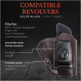 IWB Suede Leather Holster for Revolver. For S&W J Frames