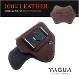 IWB Suede Leather Holster for Revolver. For S&W J Frames