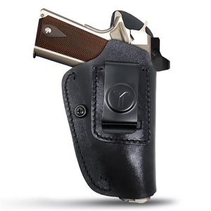 IWB Suede Leather Holster for 1911-4"/5", .45 no rail, Glock 48