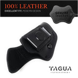 IWB Suede Leather Holster for 1911, Shield 380 EZ, Glock 19