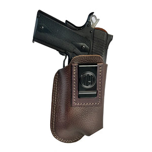 1791 Light Bearing and Optic Ready Fair Chase Deer Skin Holster for Glock 17. 19 - Size 4L Brown