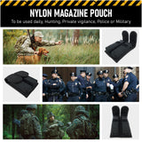 Concealment Magazine and Multi Use Holster Belt Loop Double Magazine Case Pouch