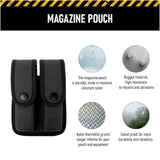 Concealment Magazine and Multi Use Holster Belt Loop Single and Double Magazine Case Pouch