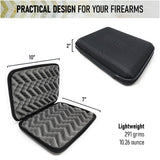 Deluxe Thermofoil Pistol Case for Handguns by Houston | Shock Absorbent Gun Carrying Case