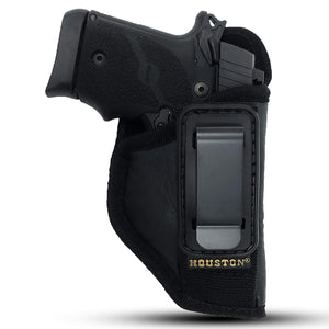 IWB Tuckable ECO Leather Holster - by Houston - Concealment Inside The Waist with Metal Clip FIT Glock 43 & 42, SIG P365, KAHR PM 45, MAKAROV, KELTEC PF9 / P11