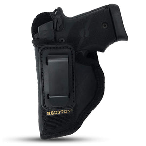 IWB Tuckable ECO Leather Holster - by Houston - Concealment Inside The Waist with Metal Clip FIT Glock 43 & 42, SIG P365, KAHR PM 45, MAKAROV, KELTEC PF9 / P11