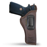 IWB 1911 Gun Holster by Houston - ECO Leather Concealed Carry Soft Material | Suede Interior for Maximum Protection | FITS 1911 4" Barrel Length, Browning 1911 HP, Colt Commander 1911