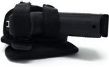 Tactical Hunting Gun Belt Holster - by Houston | Black Nylon, Soft and Durable Material | Suede Interior for Protection | OWB | Fully Adjustable Design System