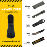 Concealment Magazine and Multi Use Holster Belt Loop Single Magazine Case Pouch