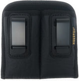 IWB Magazine & Multi Use Holster - by Houston - Concealment W Clip Fits Most Double Stack 9/40 mm for Full & mid Sizes Guns Like Glock 19/17/21, Beretta, Ruger (Double Large Double Stack 9mm /.40 Cal)