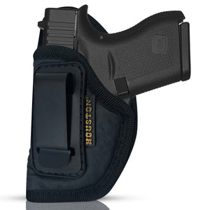 IWB Gun Holster by Houston Fits: GLOCK 43 & 42, Ruger LC9, LC9s, Kahr, Makarov, Sig P230, 232, 938, Seecamp LWS32 LWS38