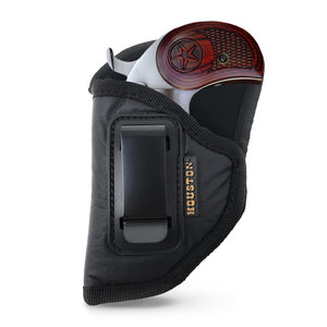 IWB Gun Holster by Houston - ECO Leather Concealment Inside The Waistband with Metal Clip Compatible with Bond Arms - Roughneck - Backup - Bond Arms Century 2000 Texas Ranger Snake Slayer 3.5" Barrel