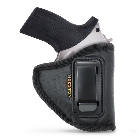 IWB Revolver Holster by Houston - ECO Leather Concealed Carry Soft | Suede Interior for Maximum Protection | FITS: Rhino REV 200DS, 357 MAG/2