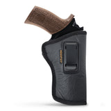 IWB Revolver Holster by Houston - ECO Leather Concealed Carry Soft | Suede Interior for Maximum Protection | Concealed Carry Holster for Rhino Rev 40DS, 357 MAG/4" BBL