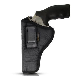 IWB Revolver Holster by Houston FITS: Revolvers K, L, M & N Frames | Taurus Judge | 5 & 6 Shots Revolvers | 3.5" to 4.5" Barrel.