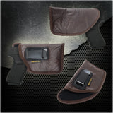 IWB Gun Holster by Houston | Brown Color | Fit Most Mid Size Guns With Laser (CHPB-57GL)
