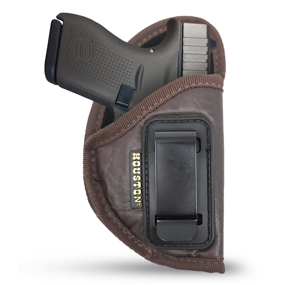 Brown ECO Leather Concealment Holster Inside The Waistband IWB with Metal Clip (CHPB-58)