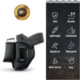 IWB Gun Holster by Houston - ECO Leather Concealed Carry Soft Material