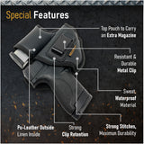 IWB Gun Holster by Houston - ECO Leather Concealed Carry Soft Material