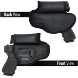 IWB Gun Holster with Mag Pouch by Houston - ECO Leather Concealed Carry Soft Material | Fits Sig P250 Sub Comp, P320 Sub Comp, 224 | FNS 9C | XD Mod. 2-3" 40 & 45 | XD9 Sub Comp | Glock 30/30S/39