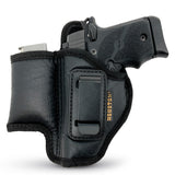 ECO Leather Concealment Holster Inside The Waist with Metal Clip FIT Glock 43 & 42, SIG P365, KAHR PM 45, MAKAROV, KELTEC PF9 / P11