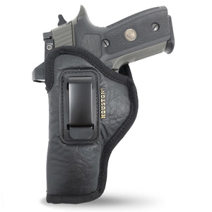 IWB Optical Gun Holster by Houston - ECO Leather Concealed Carry Soft Material | FITS Glock 17/21, H &K,Beretta 92 FS,XDM,Ruger 45 BERSA PRO,PX4,FNX 45,FNH 45,HI Point 9/40/45 MM