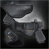 IWB Optical Gun Holster by Houston - Eco Leather Concealed Carry Soft Material | Suede Interior for Maximum Protection