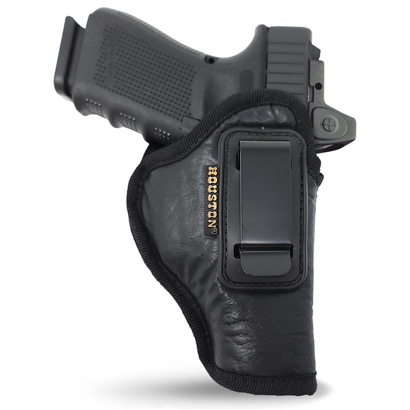 IWB Optical Gun Holster by Houston - Eco Leather Concealed Carry Soft Material | Suede Interior for Maximum Protection