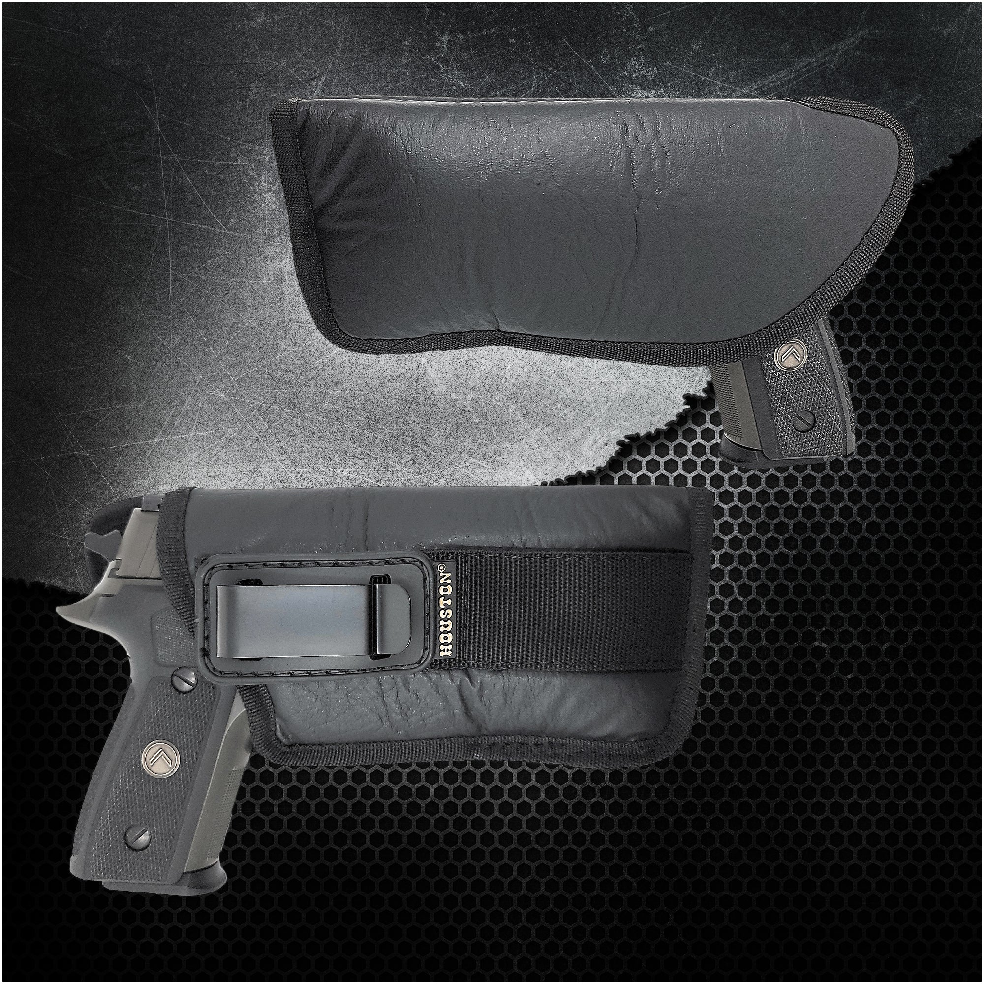 Comfortable IWB Revolver Holster By Houston – Eco Leather, Concealed Carry, Right Hand, Soft & Secure